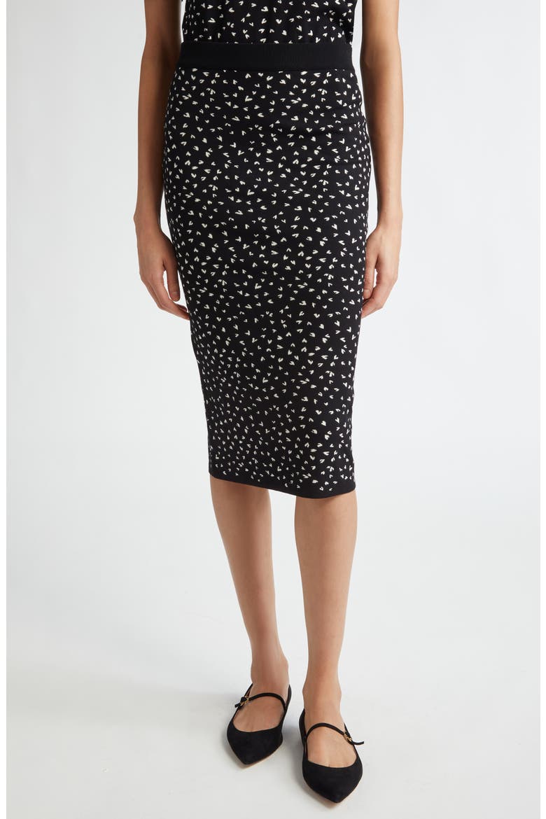 Opunzia Midi Sweater Skirt, Main, color, BLACK