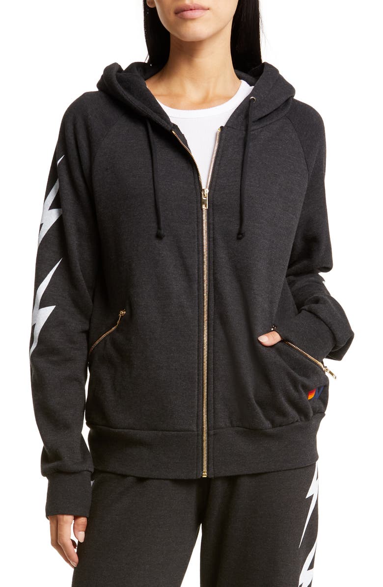 Aviator Nation Bolt 4 Zip Hoodie, Main, color,