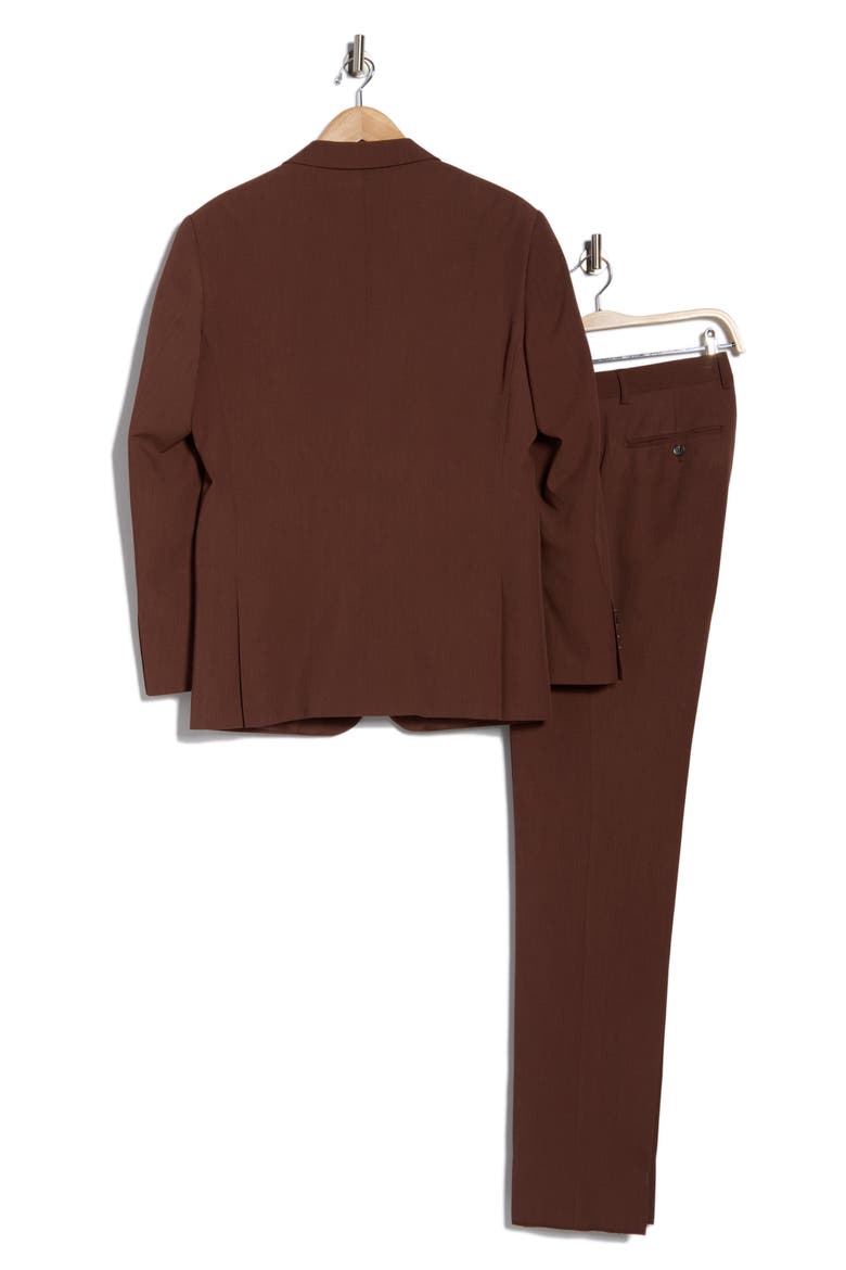 Slim Fit Four-Way Stretch Suit, Alternate, color, BROWN