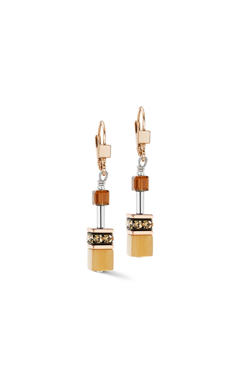 COEUR DE LION Geocube Iconic Earrings, Alternate, color, Mocha Mousse