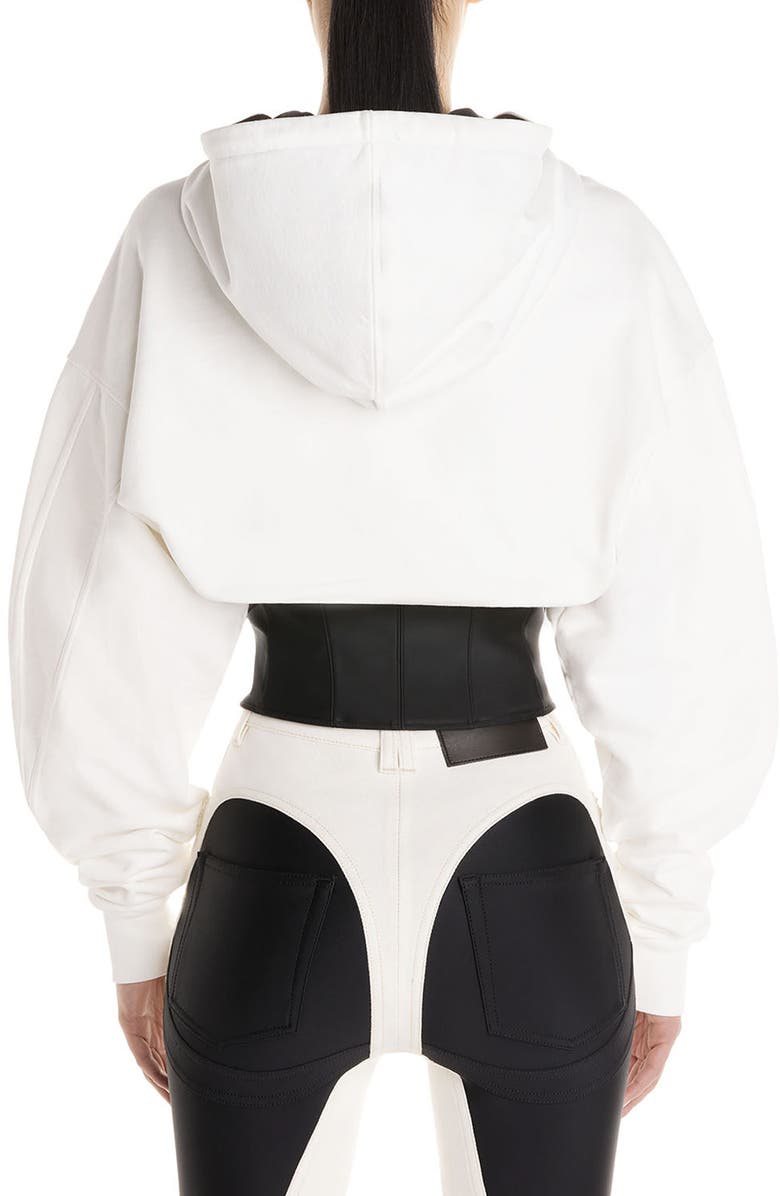 MUGLER Oversize Corset Hoodie, Alternate, color,