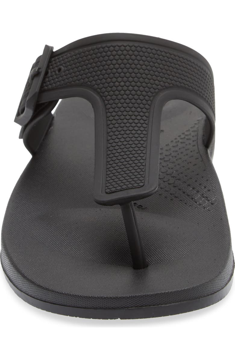FitFlop iQushion Buckle Flip Flop, Alternate, color, All Black