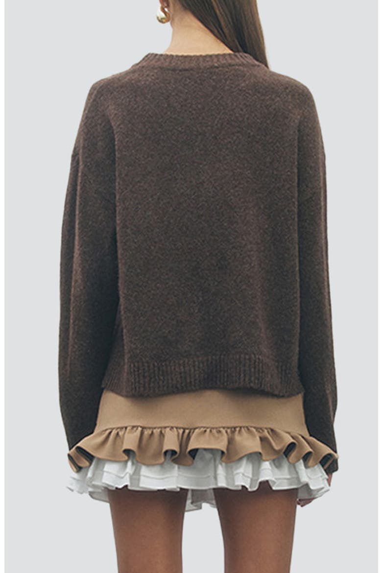 Primrose Sweater, Alternate, color, BROWN