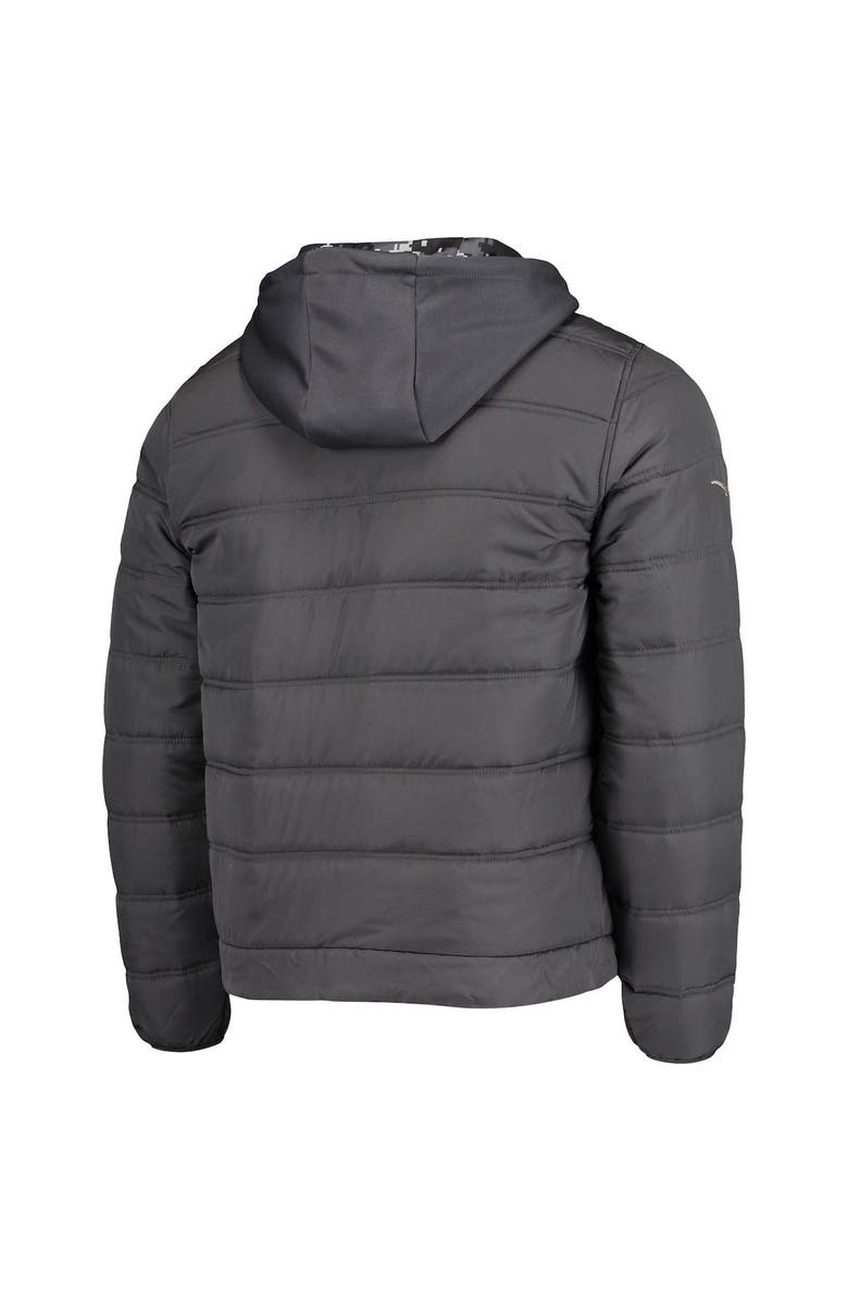 COLOSSEUM Men's Colosseum Charcoal Iowa Hawkeyes OHT Military Appreciation Digital Camo Detail Full-Zip Puffer Jacket, Alternate, color, 