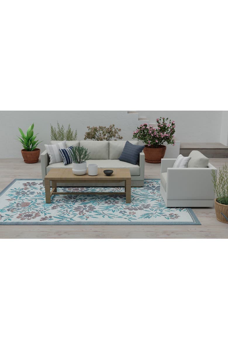 Mad Mats Wildflowers Rug, Alternate, color, Stone Terra - 5'X8'