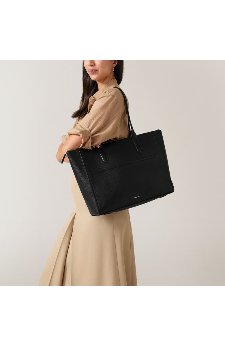 Radley Oak Street Medium Ziptop Tote Bag, Alternate, color, Black