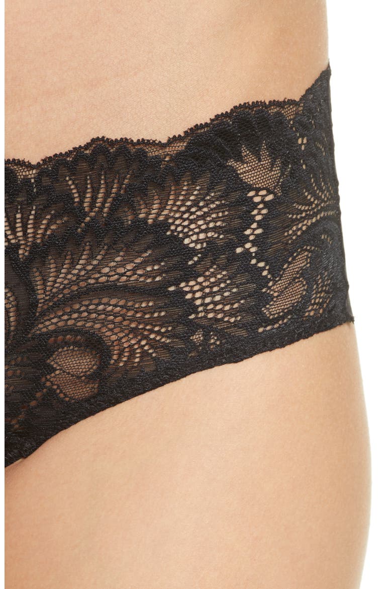 Full Circle Lace Bikini, Alternate, color, BLACK