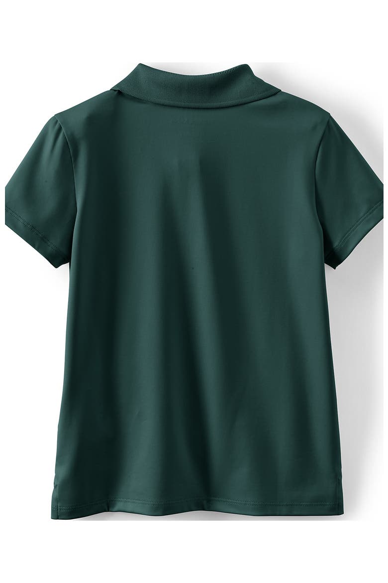School Uniform Girls Short Sleeve Feminine Fit Rapid Dry Polo Shirt, Alternate, color, Evergreen