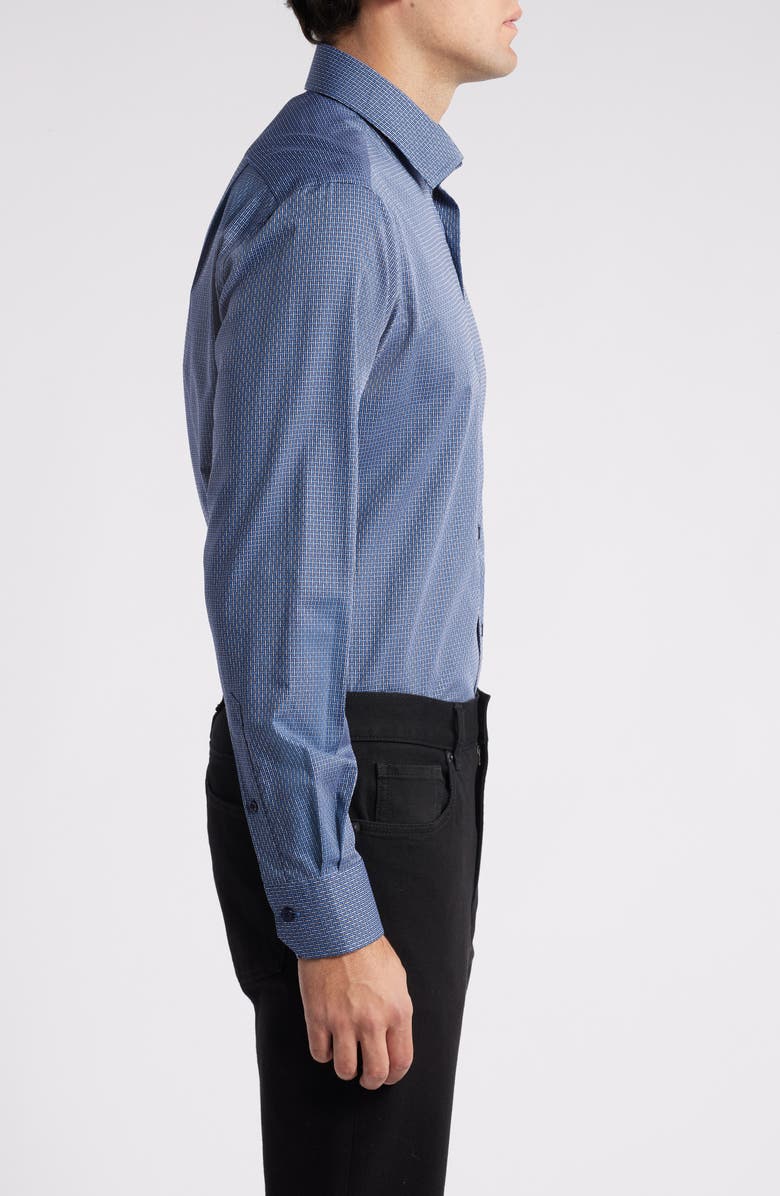 Scott Barber Neat Check Dobby Button-Up Shirt, Alternate, color,