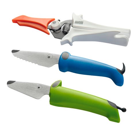 Kinder Kitchen Essential Knife Set, Blue/Green