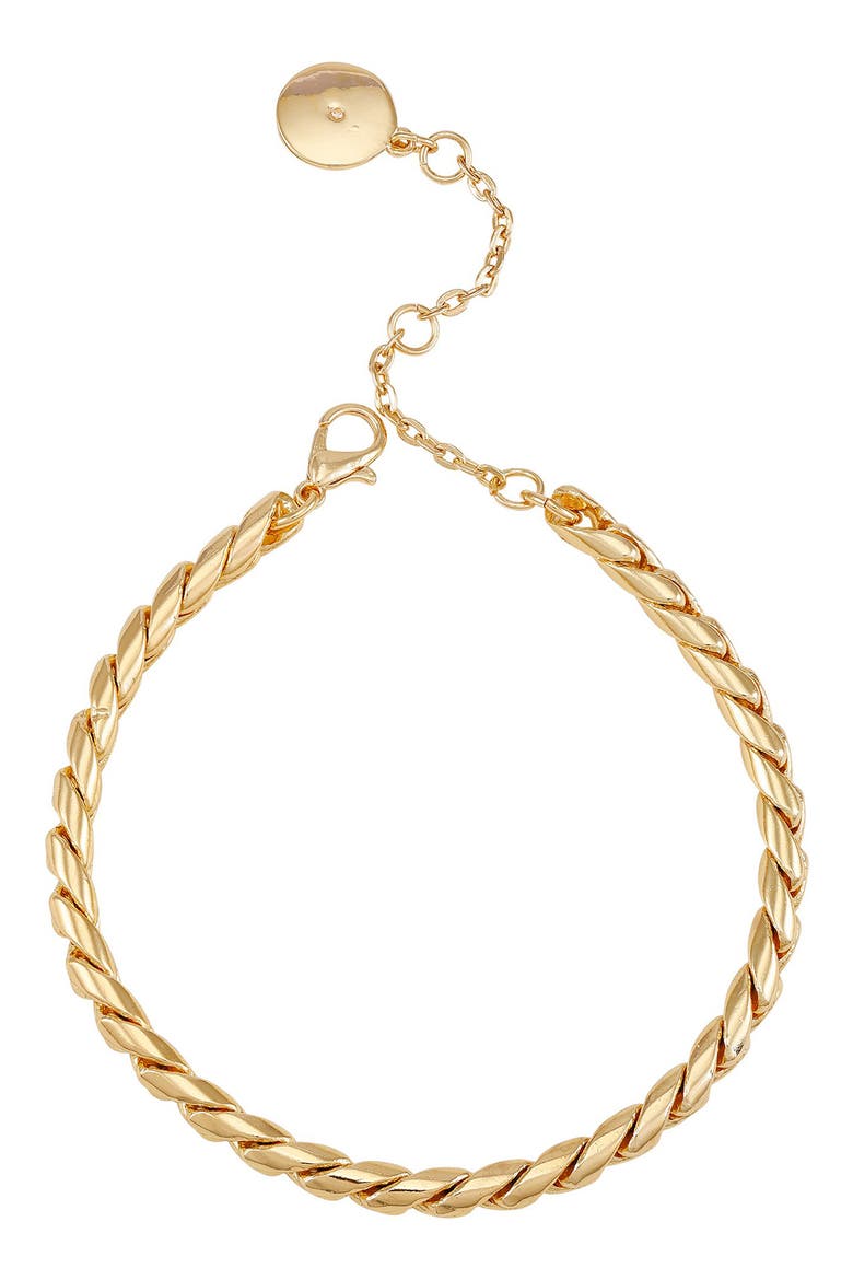Twisted Chain Bracelet, Main, color, GOLD TONE