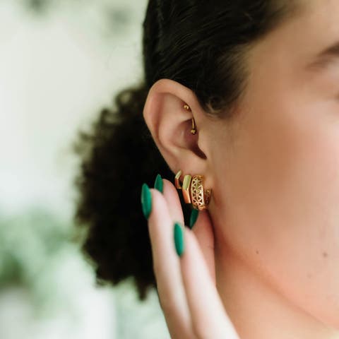 The Lancaster Filigree Hoops