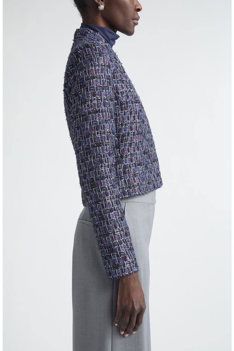 Monmartre Sequin Tweed Jacket, Alternate, color, MIDNIGHT/ GARNET MULTI