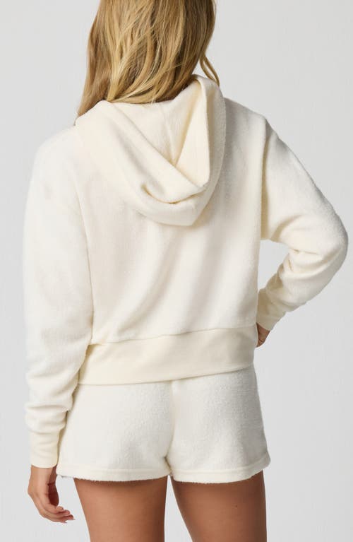 Florence By Mills Supersoft Crop Hoodie In White