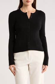 1.STATE Ribbed Crop Cardigan
