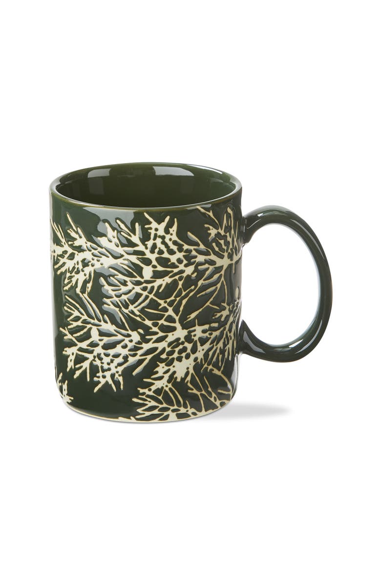 tag Wilde Pine Juniper Ceramic Mug Spruce Green Dishwasher Safe, Main, color, Green