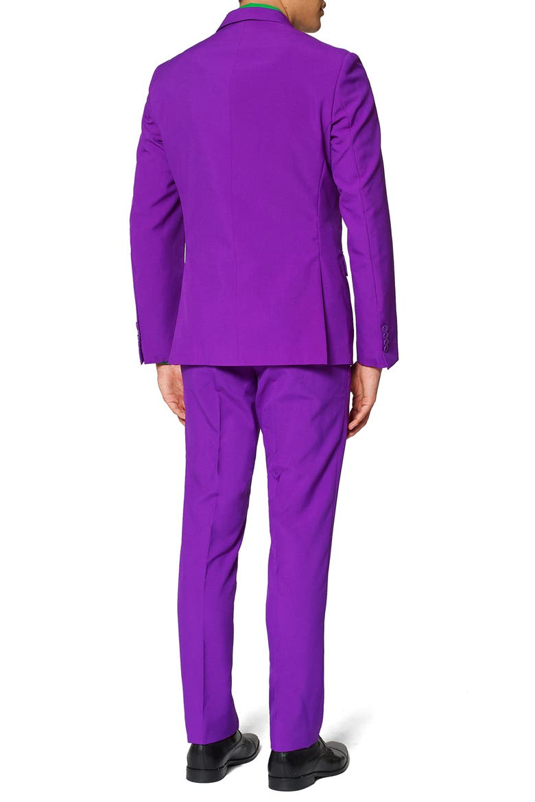 Purple Prince Slim Fit Two-Piece Suit & Tie Set, Alternate, color, PURPLE