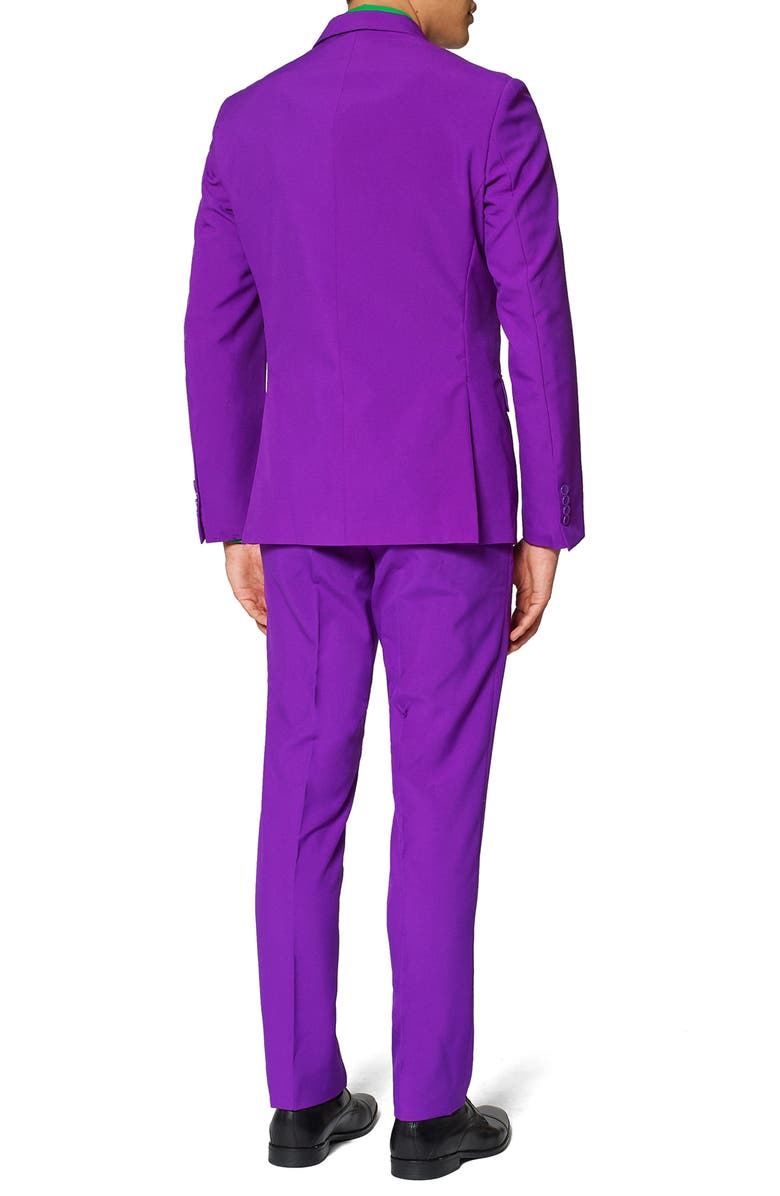OppoSuits 'Purple Prince' Trim Fit Two-Piece Suit with Tie, Alternate, color, Purple