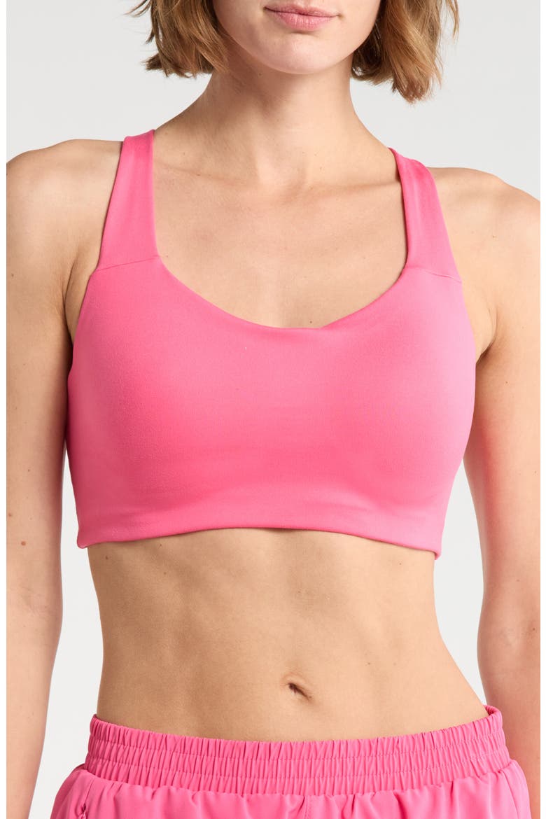 Willow Molded Sports Bra, Main, color, PINK FLAMBE