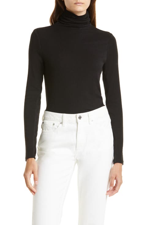 Funnel Neck Knit Top