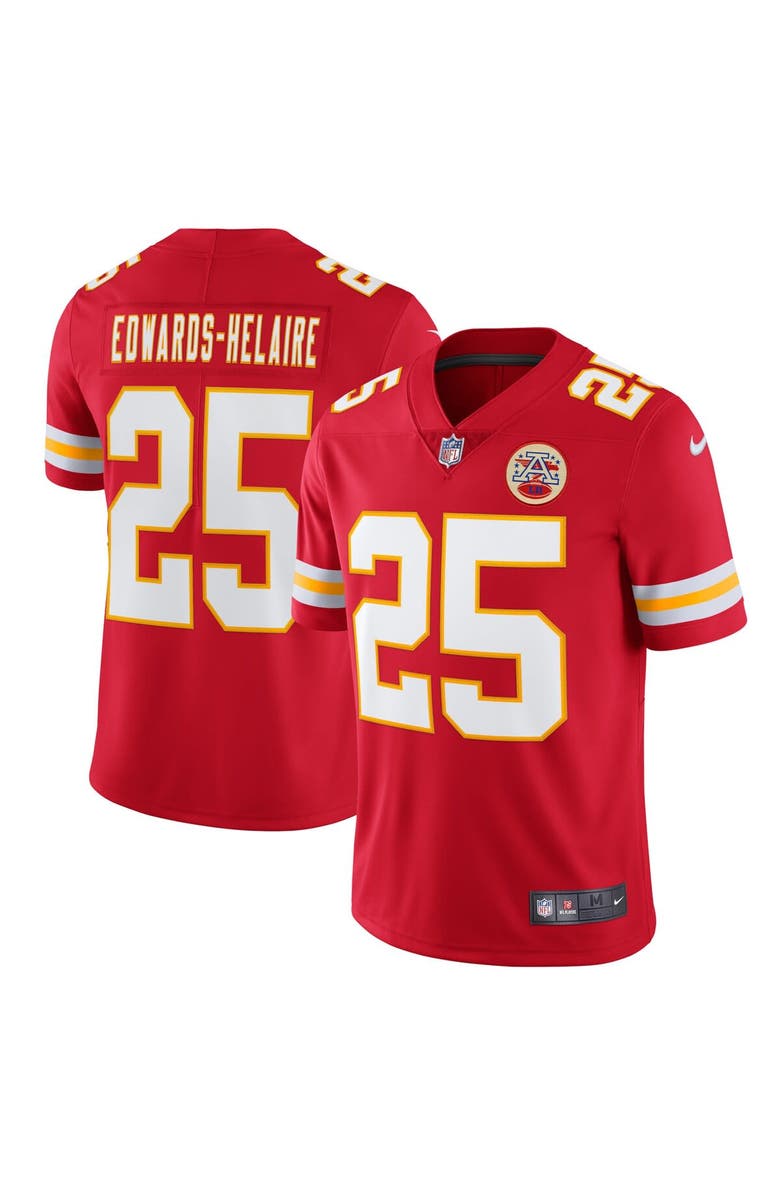 Nike Men's Nike Clyde Edwards-Helaire Red Kansas City Chiefs Vapor Limited Jersey, Main, color, 