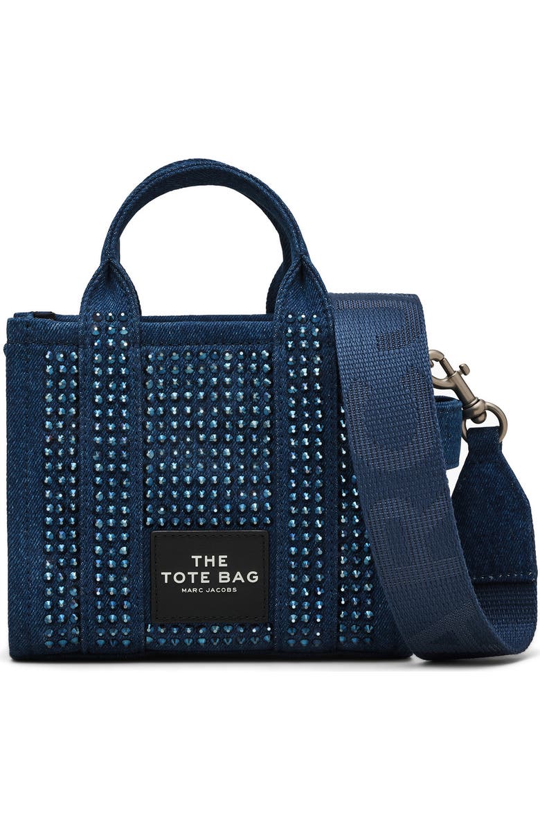 Marc Jacobs The Crystal Denim Crossbody Tote Bag, Main, color,