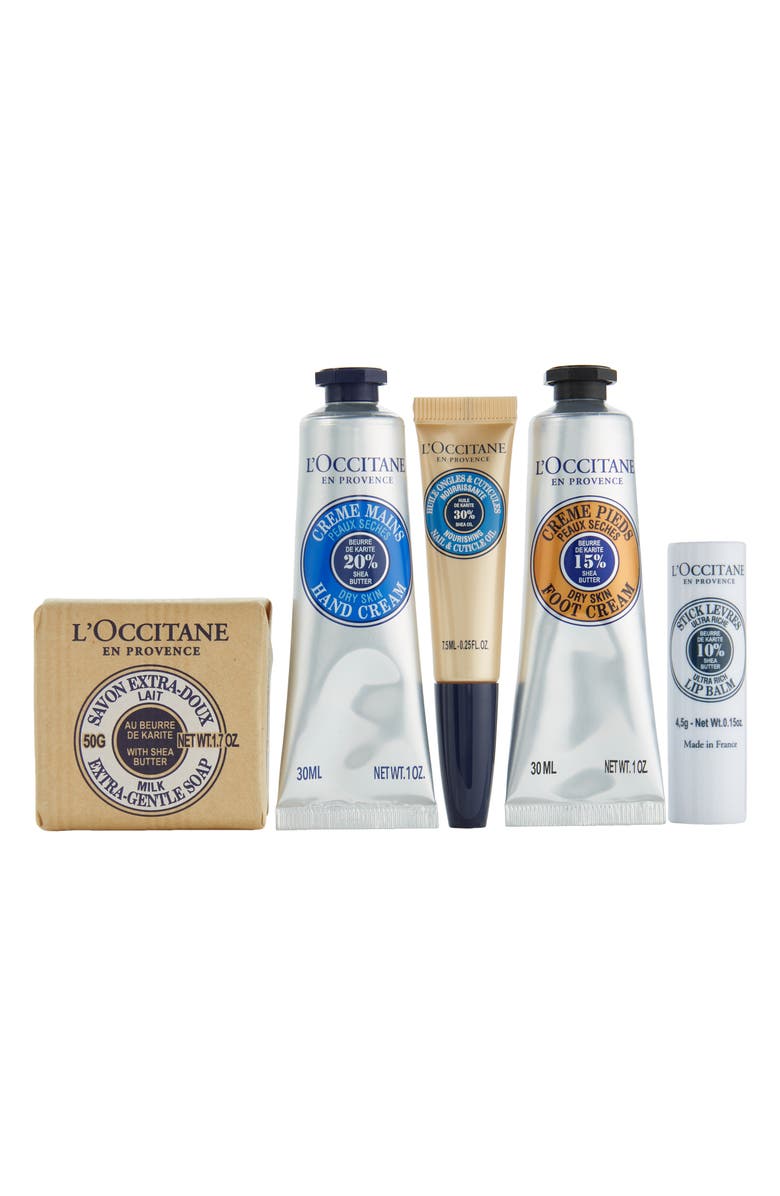 L'Occitane Shea Butter Skin Care Set USD $59 Value, Main, color, 