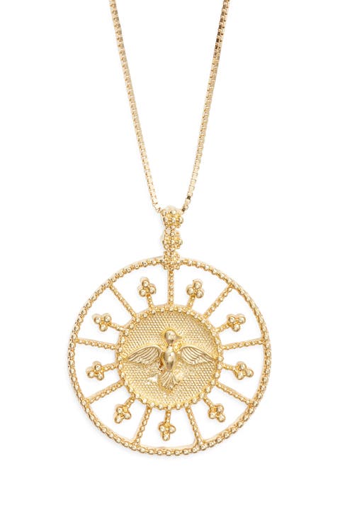 Feathers of Peace Pendant Necklace