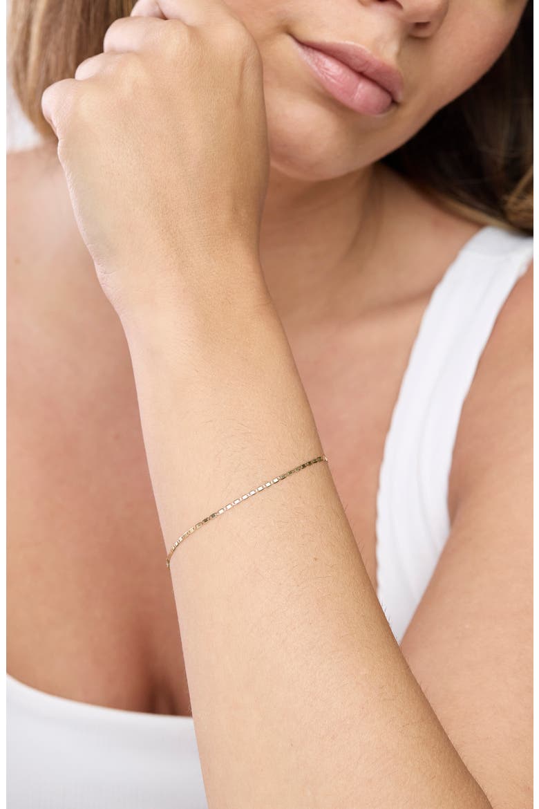 14k Gold Chain Bracelet, Alternate, color, 14KY