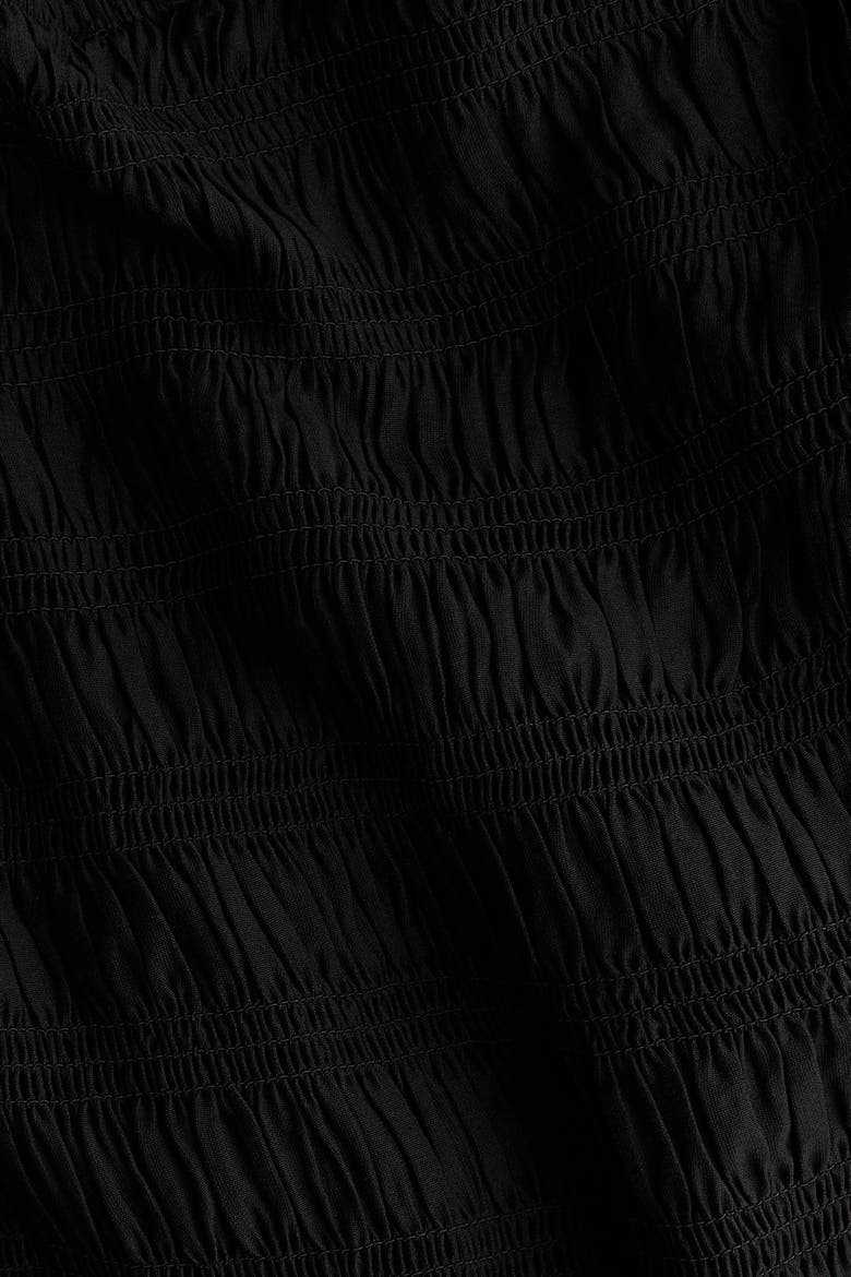 Smocked Off-the Shoulder Blouse, Alternate, color, Black