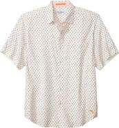 Tommy Bahama Nova Wave Flock It to You Short Sleeve Seersucker Button-Up Shirt