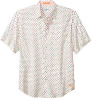 Tommy Bahama Nova Wave Flock It to You Short Sleeve Seersucker Button-Up Shirt