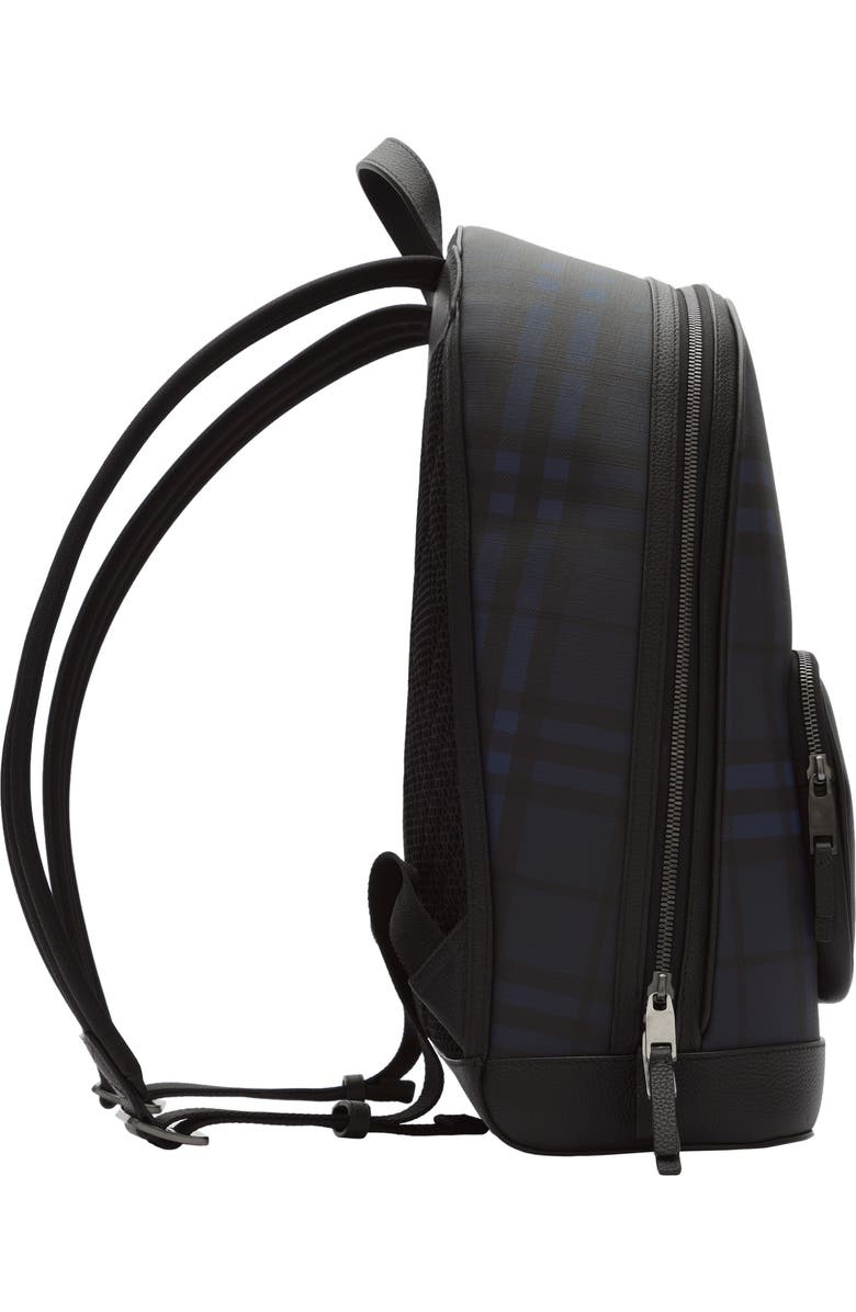 Burberry City Check Backpack, Alternate, color, Navy