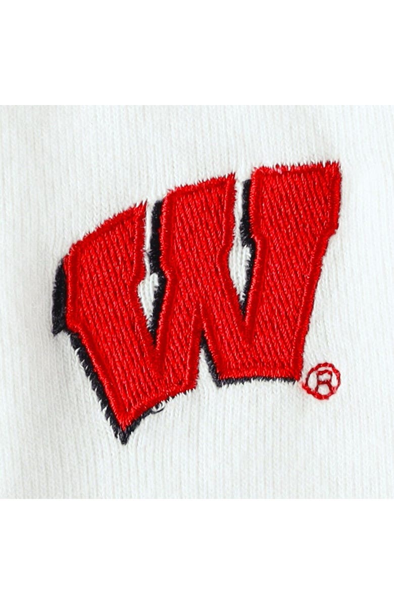 ZOOZATZ Women's ZooZatz Red/White Wisconsin Badgers Colorblock Cozy Tri-Blend Lounge Pants, Alternate, color, 