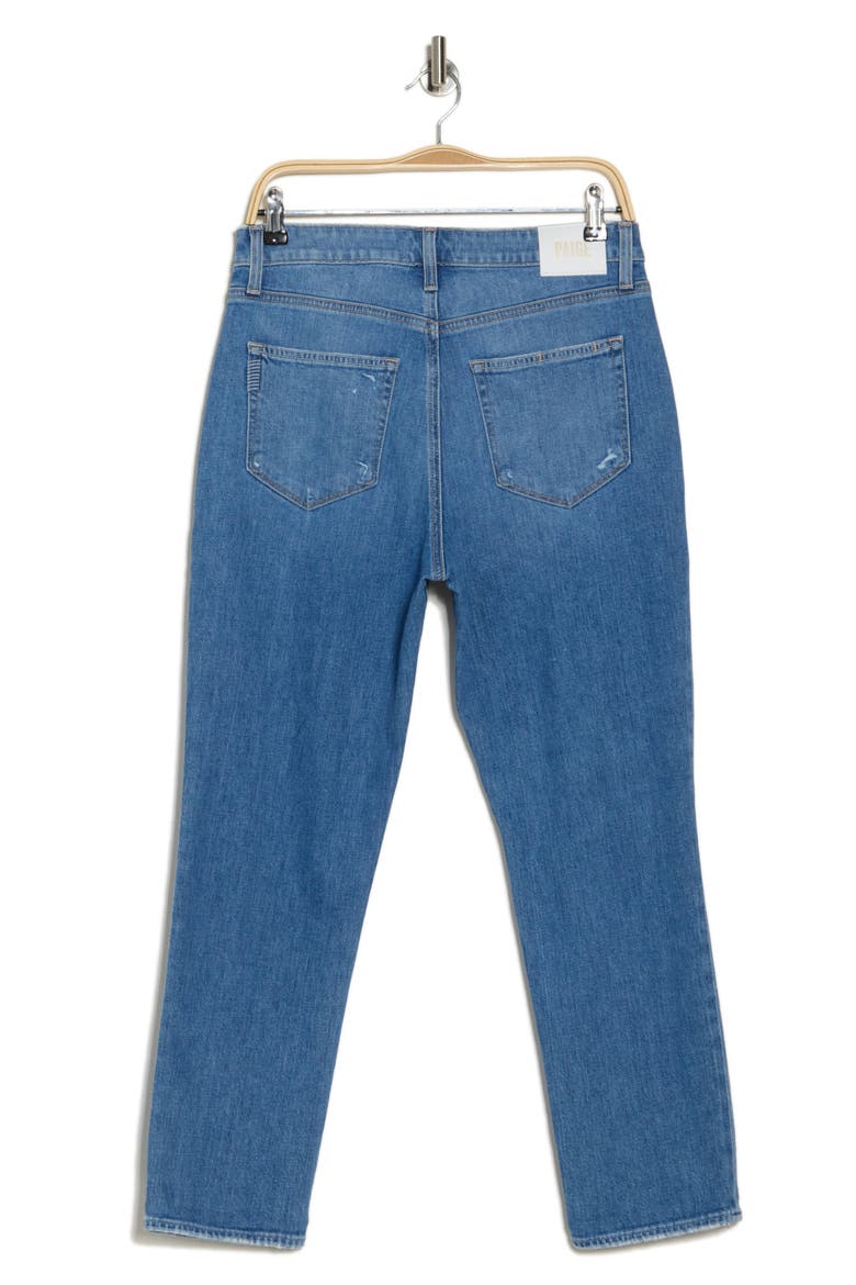 Brigitte High Waist Cuffed Straight Leg Jeans, Alternate, color, VIVA DESTRUCTED