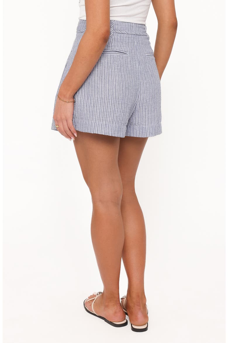 Jazzara Stripe Paperbag Shorts, Alternate, color, BLUE/ WHITE STRIPE