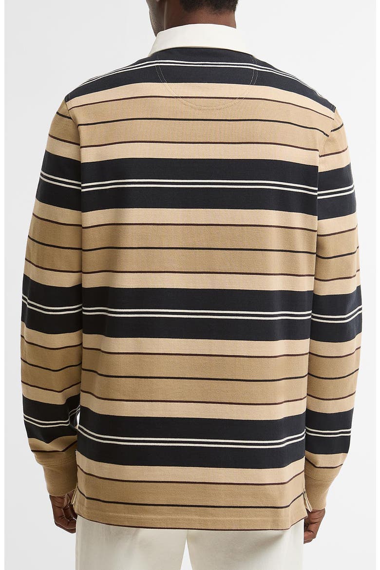 Frith Stripe Long Sleeve Rugby Shirt, Alternate, color, STONE