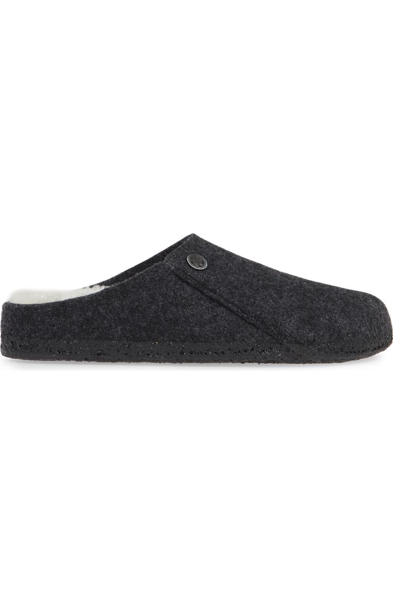 Birkenstock Zermatt Genuine Shearling Lined Slipper, Alternate, color, Anthracite Wool