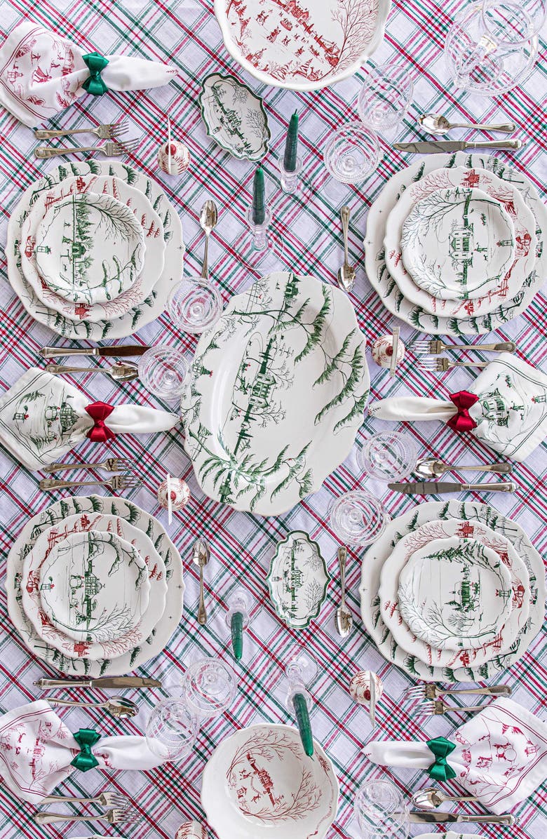 Juliska Country Estate Winter Frolic Platter, Alternate, color, Evergreen