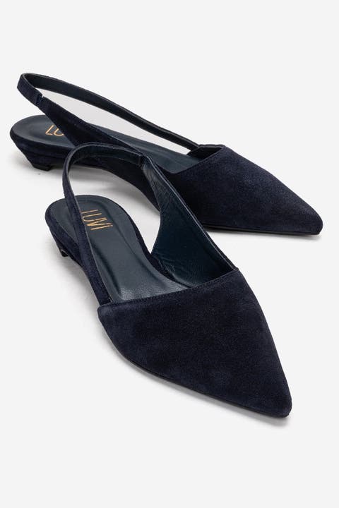 Berlina Leather Slingback Pump