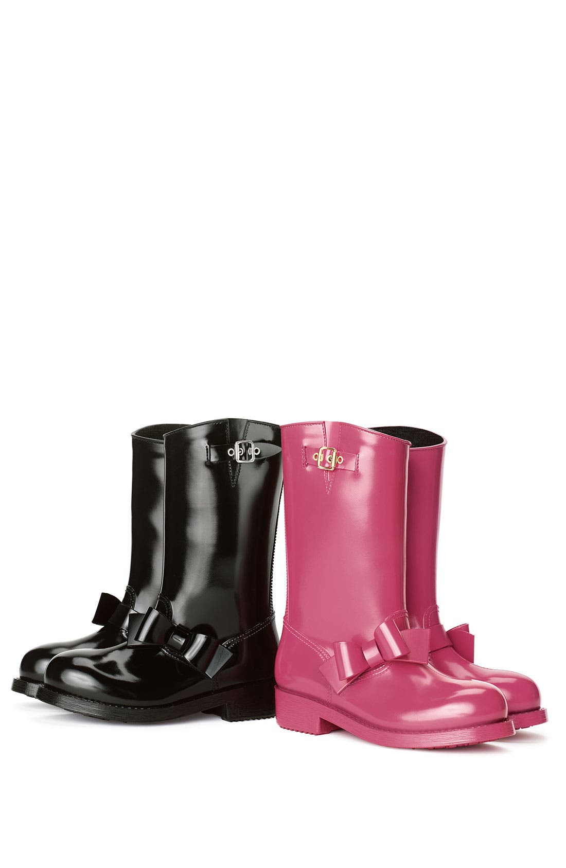 Moto Rain Boot, Alternate, color, FUCHSIA GLOSS