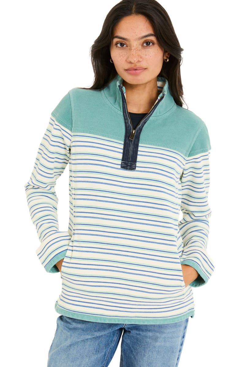 FatFace Stripe Sweatshirt, Main, color, 