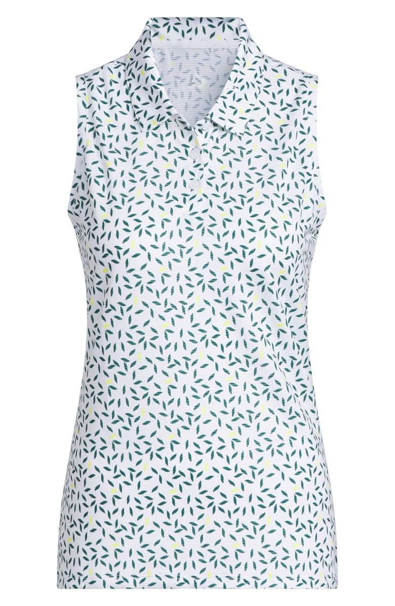 adidas Ultimate All Over Print Sleeveless Polo, Alternate, color, Collegiate Green