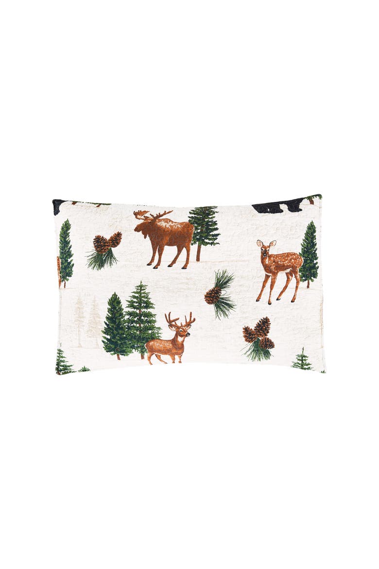 Crestwood Rustic Lodge Cotton Quilt Set  - Reversible and Machine Washable, Alternate, color, White