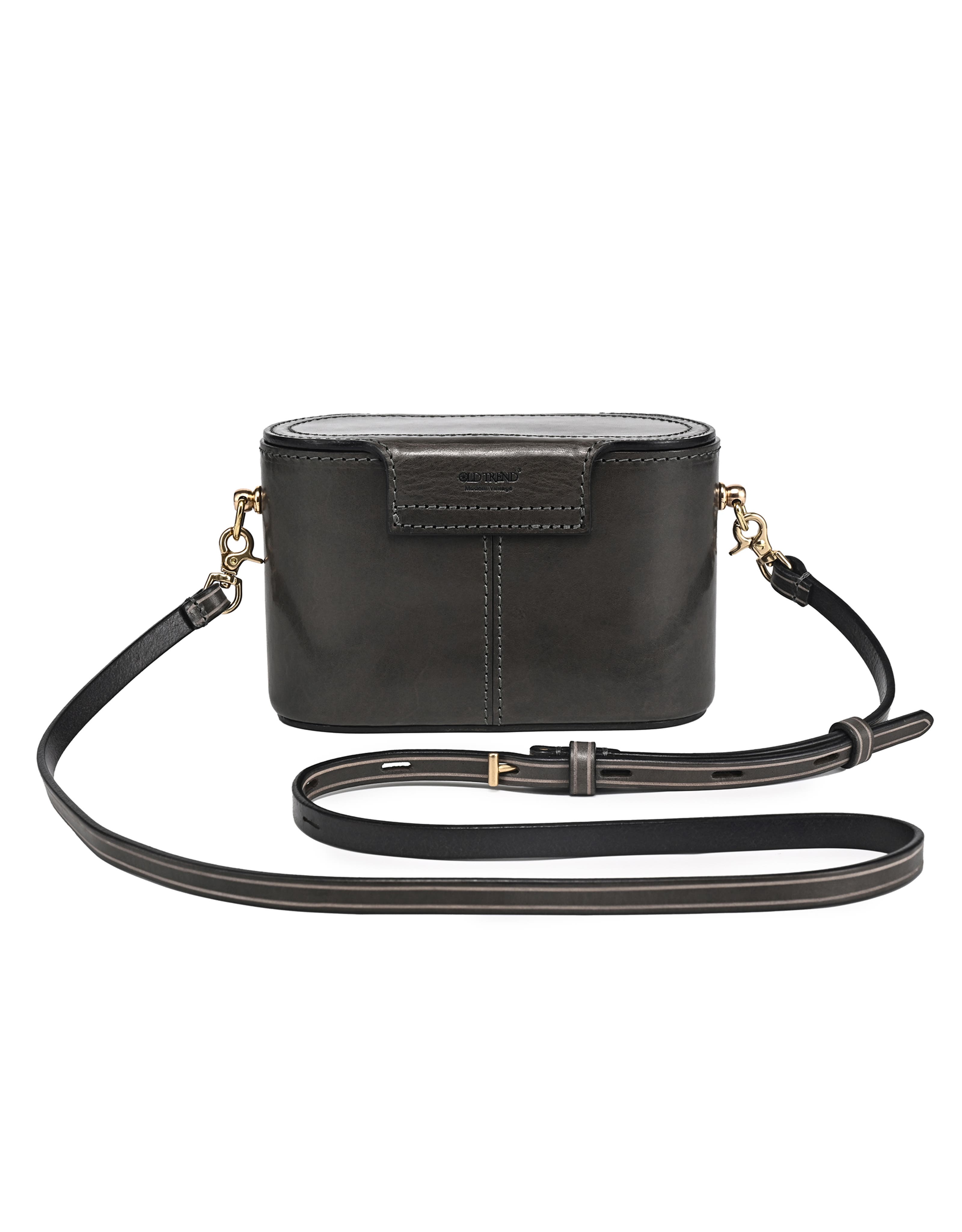 OLD TREND Begonia Genuine Leather Vintage Case Crossbody, Alternate, color, Grey