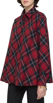 Burberry Relaxed Fit Check Cotton Flannel Shirt