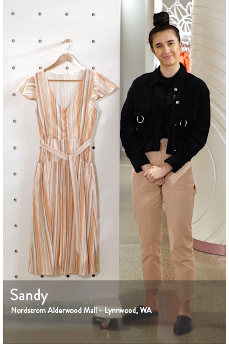 City to Country Stripe Midi Dress video