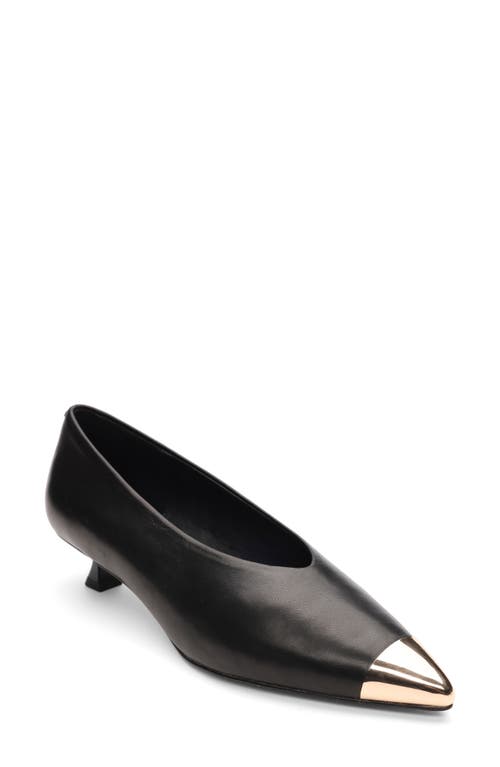 Sanctuary Manda Cap Toe Kitten Heel Pump In Black