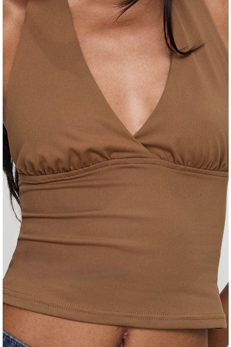 Whimsy Halter Top, Alternate, color, CHOCOLATE