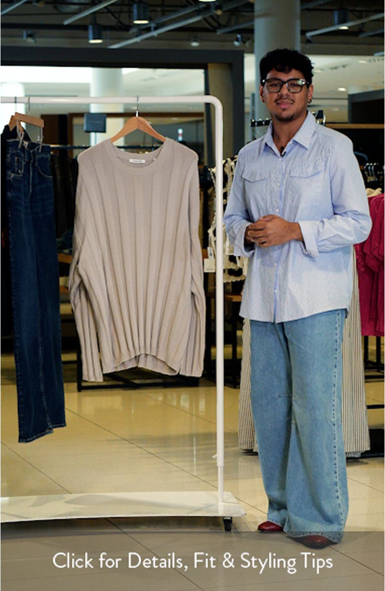Oversize Ribbed Sweater, sales video thumbnail